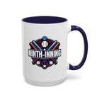 Ninth-Inning Logo Mug (Red or Blue Handle)