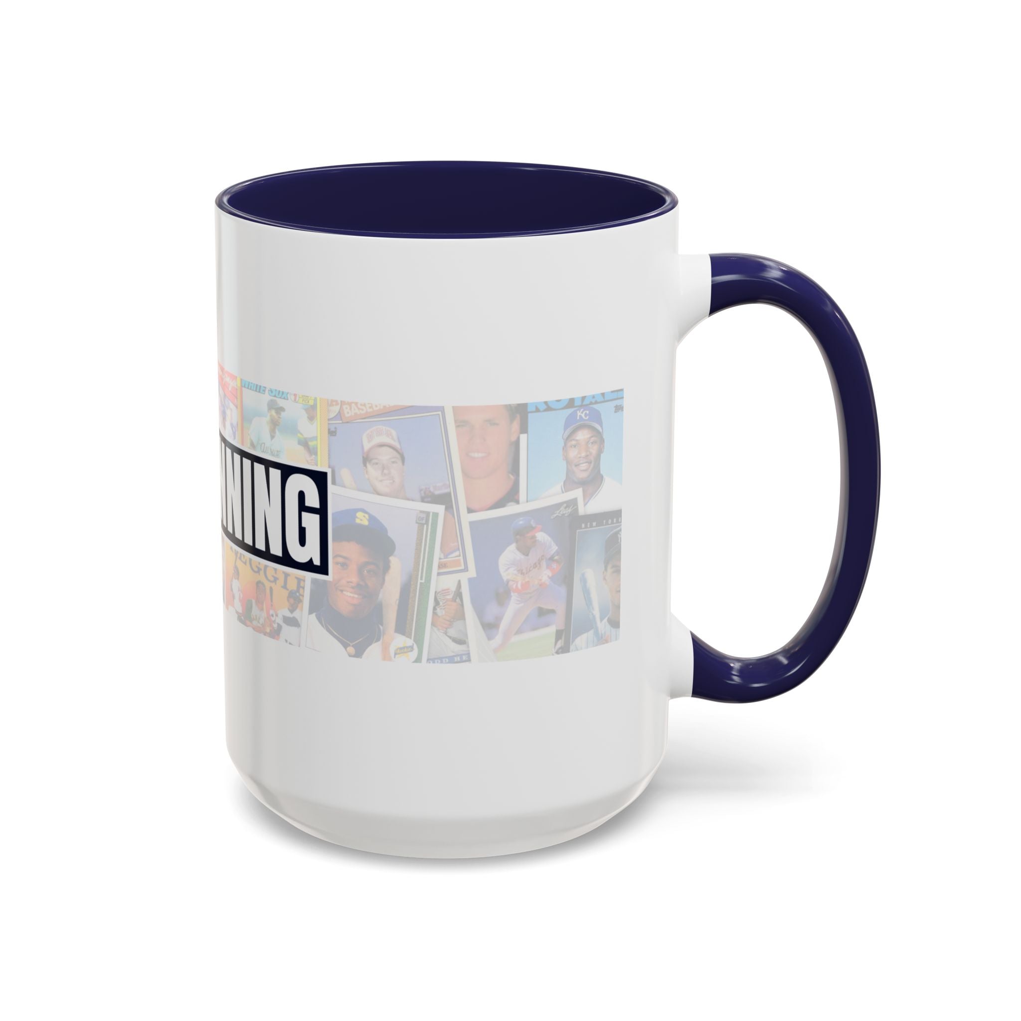 Ninth-Inning Banner Mug (Red or Blue Handle)