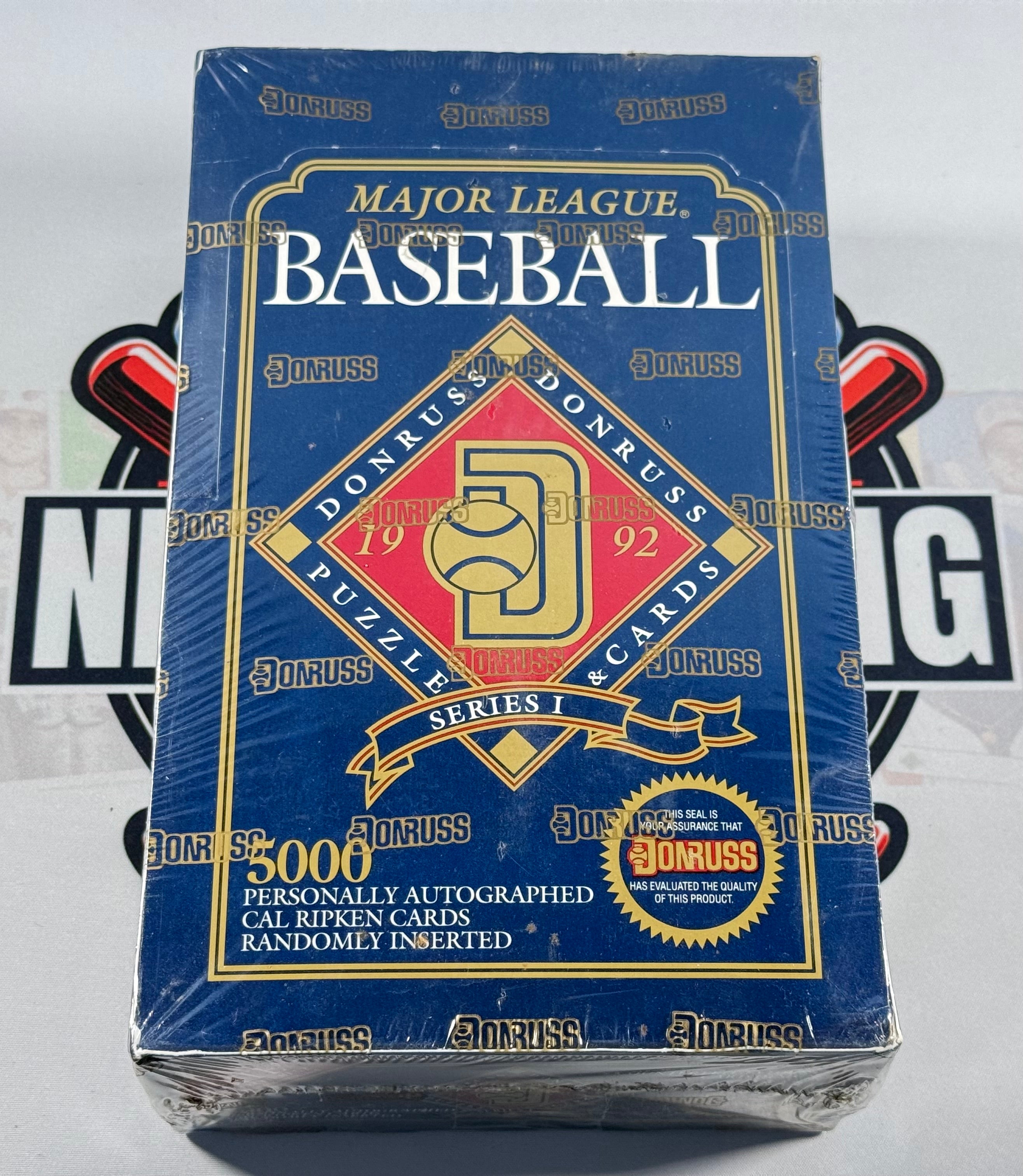 Donruss Donruss Major League Baseball trading card pack on a white background