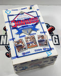 Box of Donruss 1993 baseball trading cards on a white background