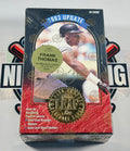 1993 Leaf baseball trading card box featuring Frank Thomas on a white background