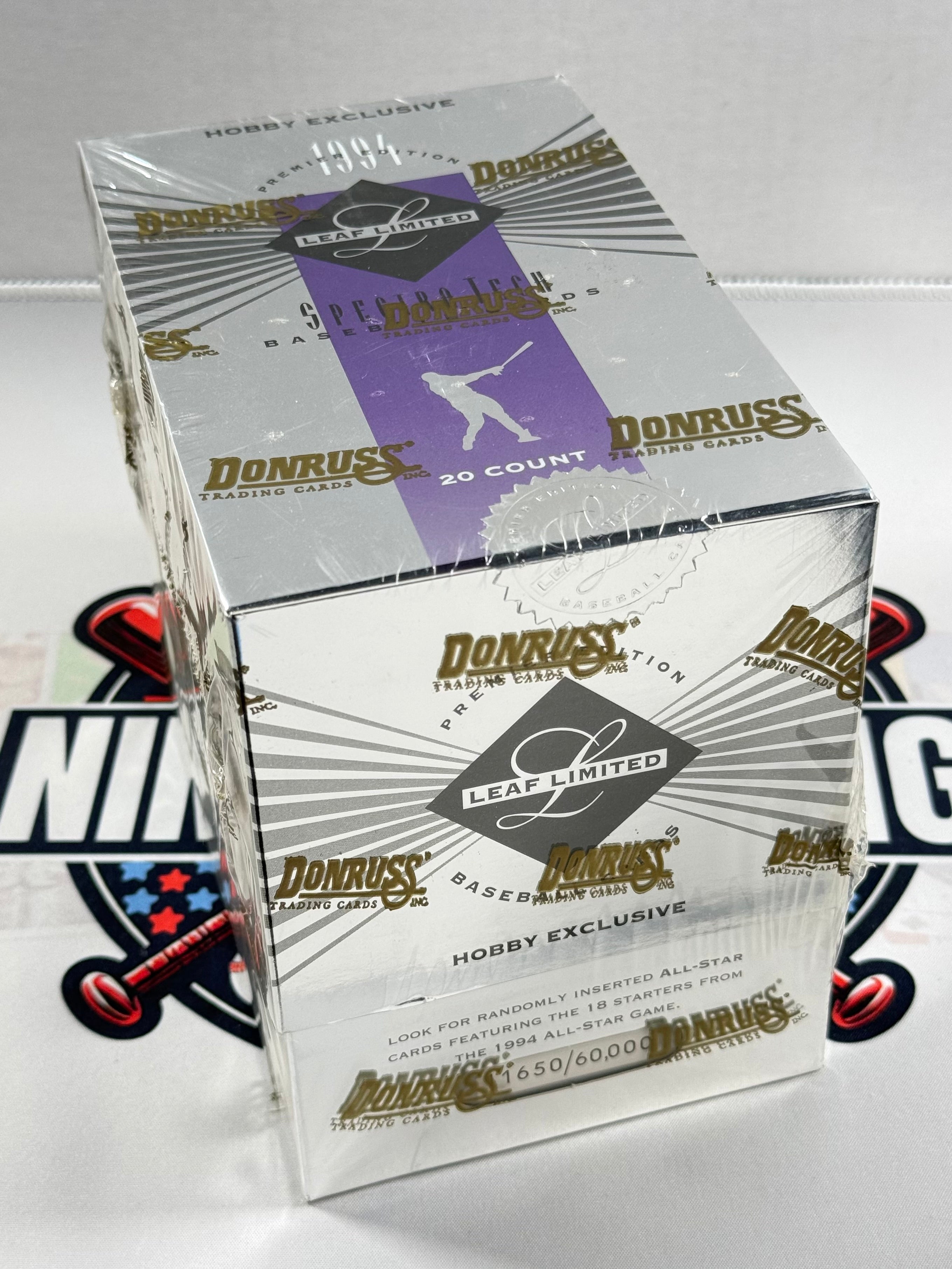 Donruss trading card box on a white background