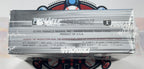 A sealed box of 1995 Pinnacle Baseball trading cards, wrapped in clear plastic and showing the back panel with product details and logos.