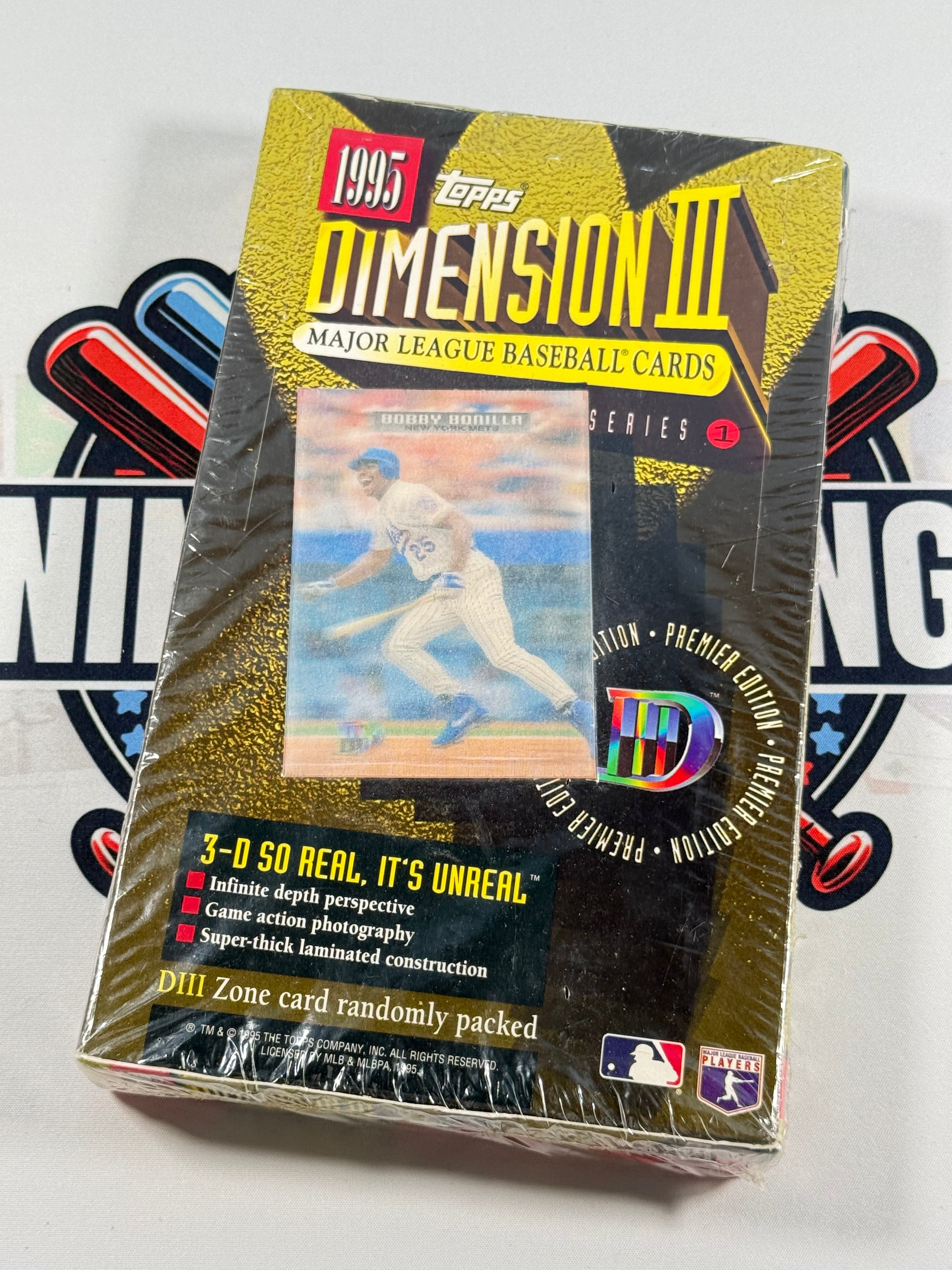 1995 Topps Dimension III 3-D Box