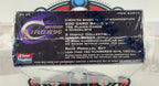 A sealed Circa '96 Hobby Exclusive Rave Parallel Set 200 card basic set box by Fleer SkyBox, wrapped in clear plastic and photographed on a display stand.