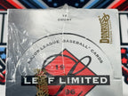 Pack of Donruss trading cards with a clear window, featuring the Donruss logo and text.