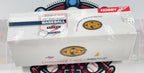A sealed white box of Pinnacle Hobby Baseball Score 1997 Matted League Baseball cards, wrapped in clear plastic, with a baseball-themed circular mat underneath.