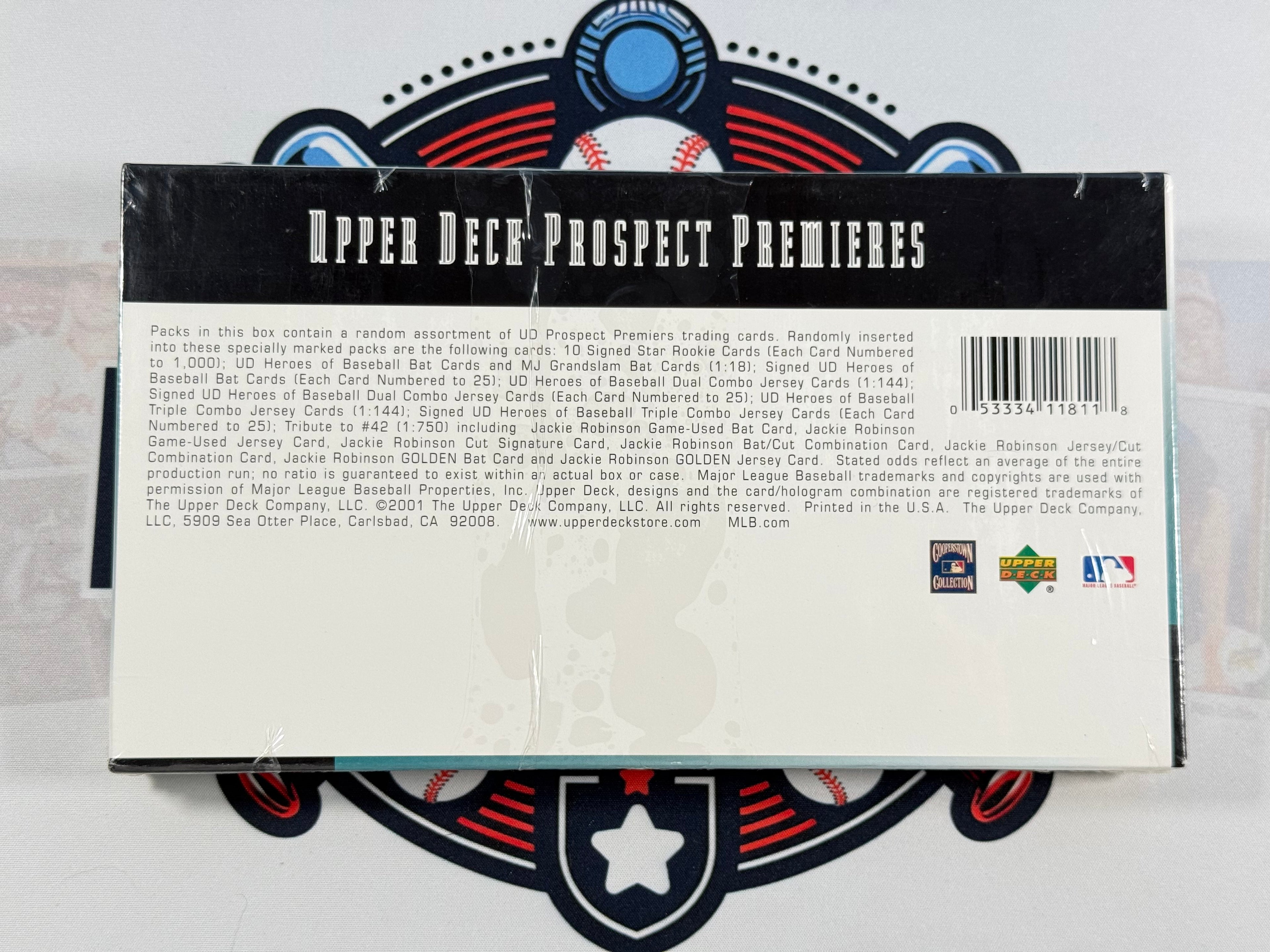 2001 upper deck prospects premieres baseball hobby box