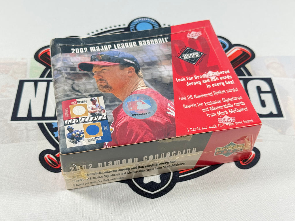 2002 UD Diamond Connection Baseball Hobby Box (2 Game Used)