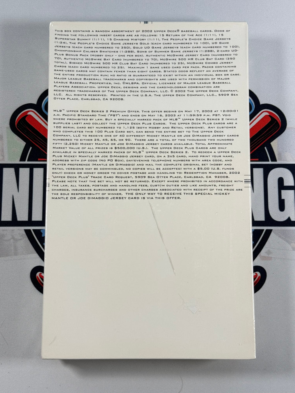 Back of a box 