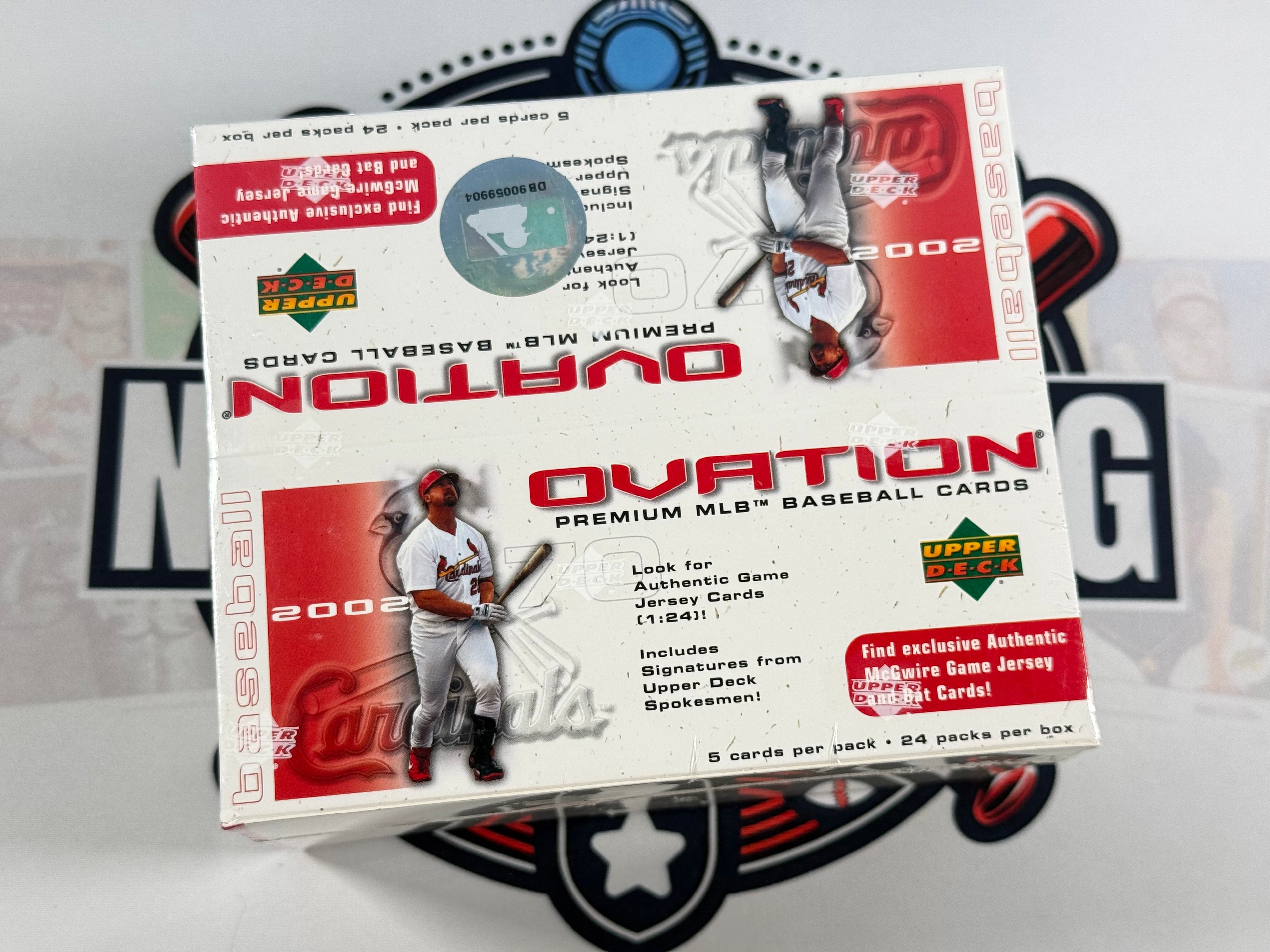 2002 Upper deck ovation baseball retail box