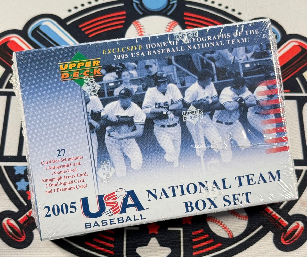 2005 Upper Deck USA Baseball National Team Box Set (3 Autos)