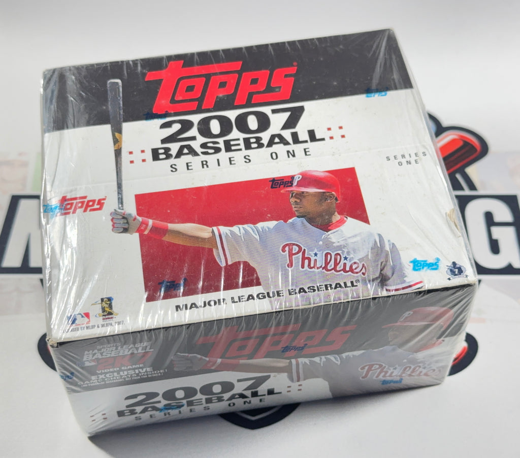 Topps 2007 Baseball Series One trading card pack on a white background