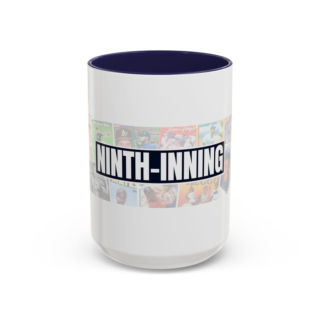 Ninth-Inning Banner Mug (Red or Blue Handle)