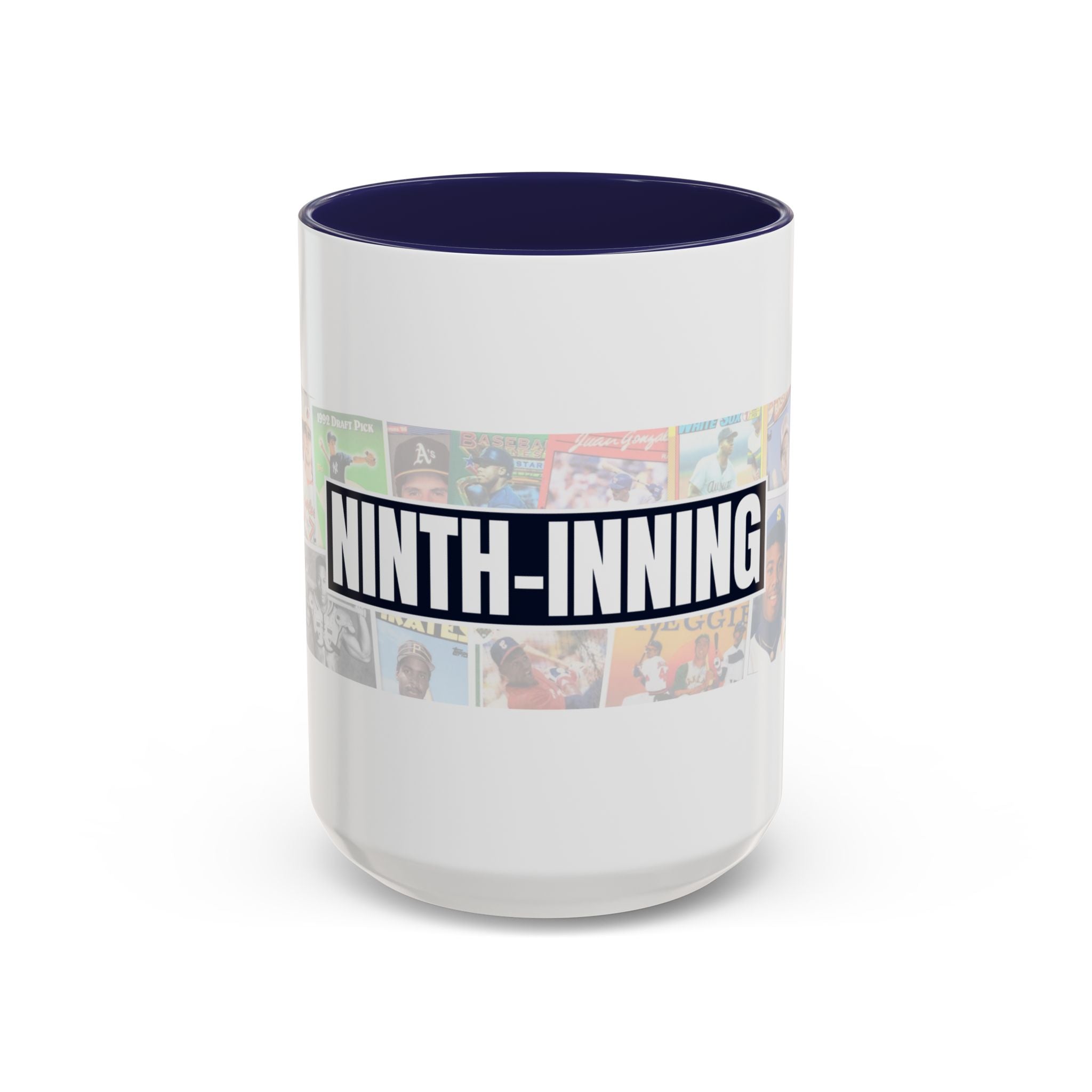 Ninth-Inning Banner Mug (Red or Blue Handle)